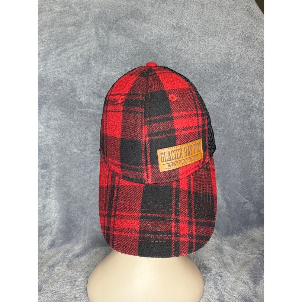 Legacy‎ Glacier Raft Co Trucker Hat Mens OSFM Red Black Plaid